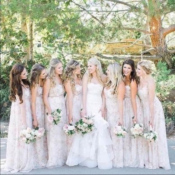 Size 0 Jenny Yoo Nyla Watercolor Garden Blush - Convertible and Freshly Cleaned! - Picture 8 of 10